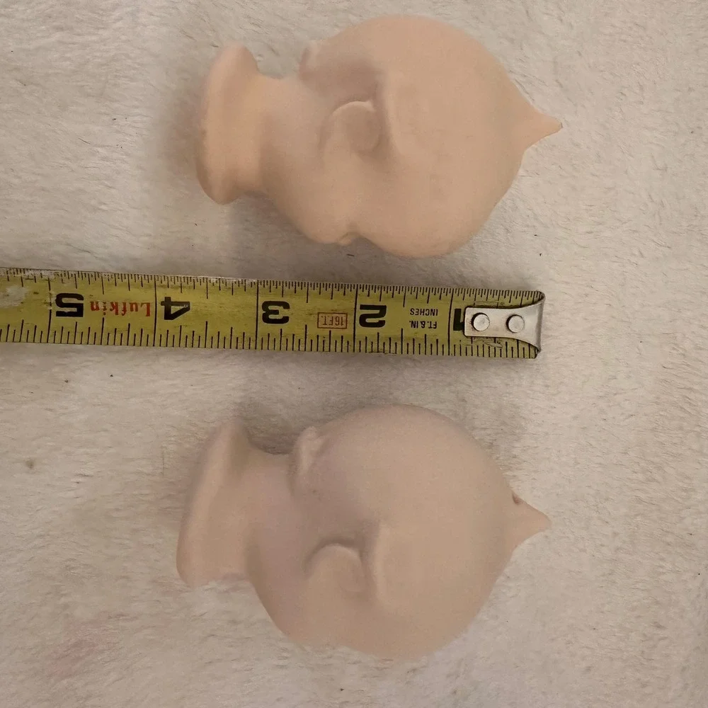 Vintage Kewpie Head Shoulders  Craft Art Oddities Ornament Exc. Bisque Porcelain